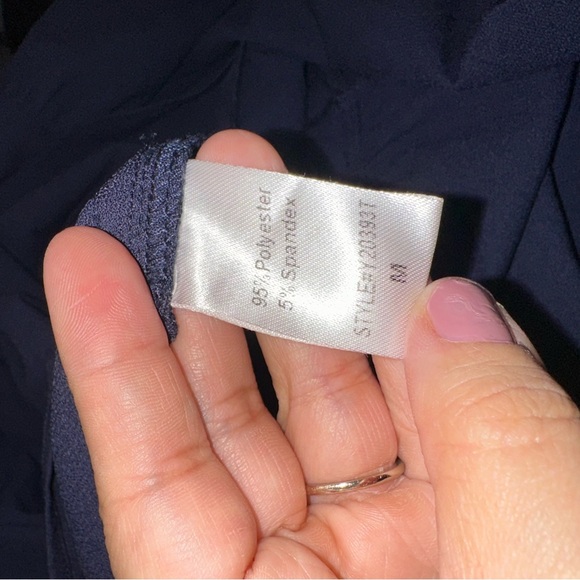 POMANDER PLACE by tuckernuck Navy Cotton Poplin Kenzo Dress sz M - Picture 7 of 7